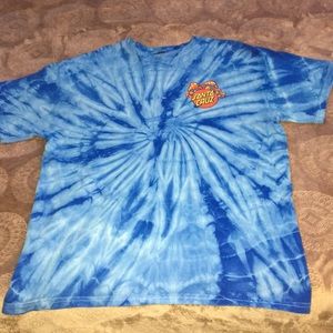 Santa Cruz blue tie dye T-shirt